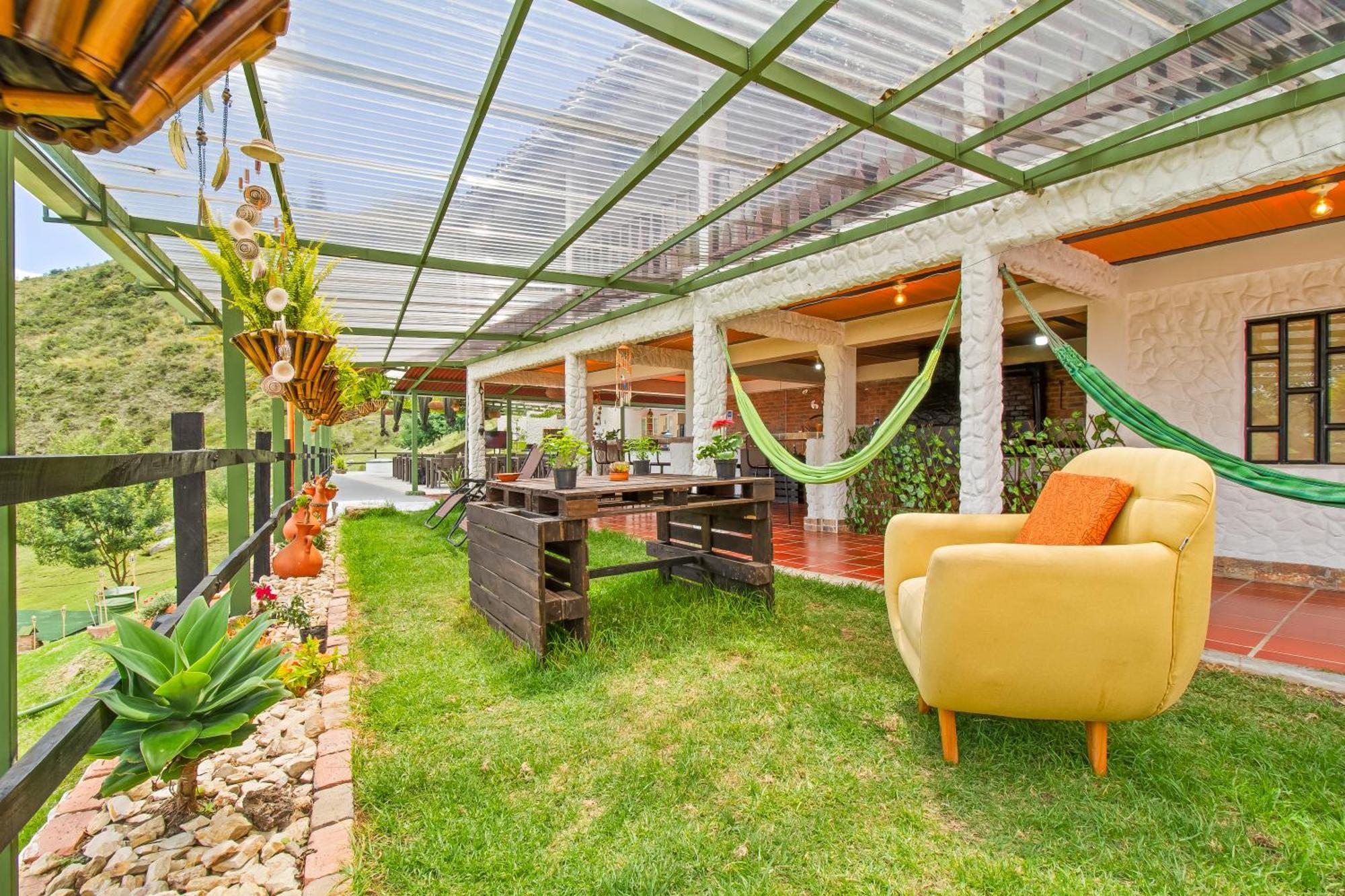 Cabana Tipo Glamping Savieza Life Experience Nemocon 外观 照片